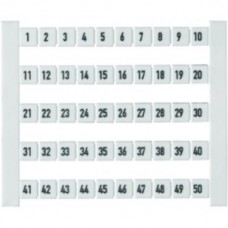 Klemmenmarkierer Weidmüller Dekafix 5 Aufdruck: 301-350. waagerecht weiss - 500stk