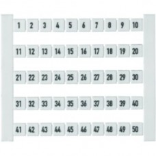 Klemmenmarkierer Weidmüller Dekafix 5 Aufdruck: 501-550. waagerecht weiss - 500stk