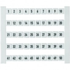 Klemmenmarkierer Weidmüller Dekafix 5 Aufdruck: 601-650. waagerecht weiss - 500stk