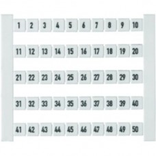 Klemmenmarkierer Weidmüller Dekafix 5 Aufdruck: 801-850. waagerecht weiss - 500stk