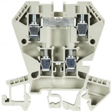 Doppelstockklemme Wieland 4mm² hellgrau