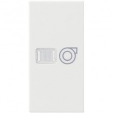 Druckknopf kallysto weiss Symbol Ventilator Linse 20x40mm