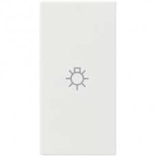 Druckknopf kallysto weiss Symbol Licht 20x40mm