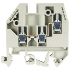Duo-Klemme Wieland 1/2 4mm² hellgrau
