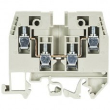 Duo-Klemme Wieland 2/2 4mm² hellgrau