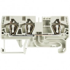 Durchgangsklemme Wieland WKFN 3×Federzuganschluss 4mm² 6mm grau
