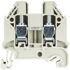 Durchgangsklemme Wieland WT 2×Schraubanschluss, 6mm² 8mm grau