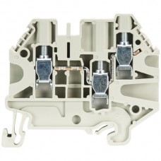 Durchgangsklemme Wieland WT 3×Schraubanschluss 4mm² 6mm grau