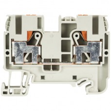 Durchgangsklemme Wieland WTP 2×Push-In 10mm² 8mm grau