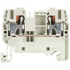 Durchgangsklemme Wieland WTP 2×Push-In 2,5mm² 5mm grau