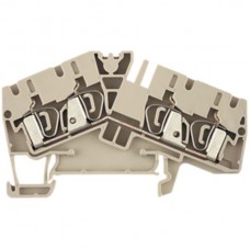 Durchgangs-Reihenklemme Weidmüller ZDU 4-2/4AN Zugfeder 4mm² TS35 beige