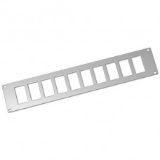 FLF-Panel 19" für 10xFLF 3/5 vertikal 2 HE alu eloxiert
