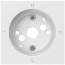 Frontplatte 0-1-0-1 weiss kallysto 60x60 für Drehschalter