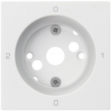 Frontplatte 0-2-0-1 weiss kallysto 60x60 für Drehschalter