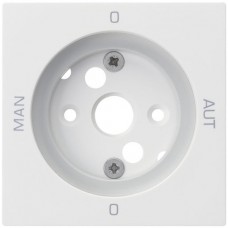 Frontplatte 0-Aut-0-Man weiss kallysto 60x60 für Drehschalter
