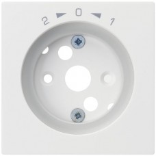 Frontplatte 1->0<-2 weiss kallysto 60x60 für Schwenktaster