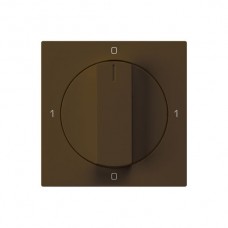 Frontset 0-1-0-1 braun kallysto 60x60 für Drehschalter