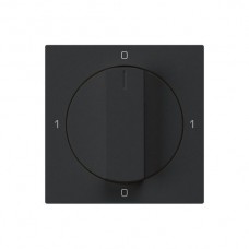 Frontset 0-1-0-1 schwarz kallysto 60x60 für Drehschalter