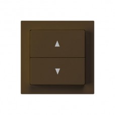 Frontset kallysto 60x60 braun 2 Druckknöpfe für Storenschalter