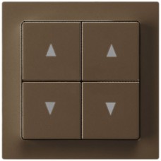 Frontset kallysto 60x60 braun 4 Druckknöpfe für Storenschalter