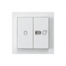 Frontset kallysto weiss 60×60mm mit Symbol Licht+Ventilator