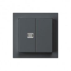 Frontset kallysto anthrazit, mit 1 Linse, 60×60mm