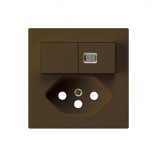 Frontset kallysto 60×60 braun mit 1 Linse für Kleinkombi S1/T13