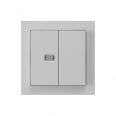 Frontset kallysto hellgrau mit 1 Linse, 60×60mm