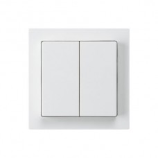 Frontset kallysto weiss 60x60mm Doppeldruckknopf