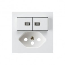 Frontset kallysto weiss 60x60mm Shutter 2 Linsen I/T13