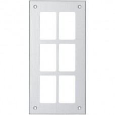 Montageplatte Hager FLF 3/5 3×2 Aluminium eloxiert natur 225x112.5mm 6xGr.I