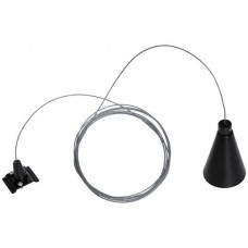 Seilabhängung Eglo für 3-Phasen-Stromschiene, 2.5m, schwarz