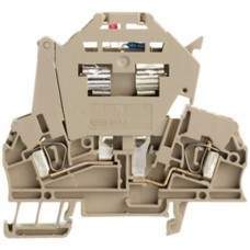 Sicherungs-Reihenklemme Weidmüller ZSI 2.5/LD 60AC Zugfeder 2.5mm² TS35 beige	