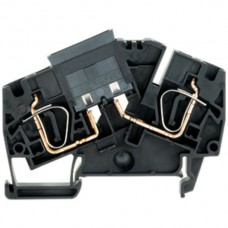 Sicherheitsklemme 6mm2 Zugfederanschluss schwarz - Pack à 25 Stück