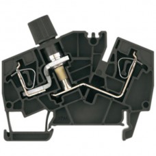 Sicherungs-Reihenklemme Weidmüller ZSI 6-2 2X2.5/G20 Zugfeder 6mm² TS35 schwarz