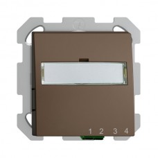UP-Anschlussdose FTTH EDIZIOdue FH 1×LC APC Duplex FM coffee UP-Anschlussdose FTTH EDIZIOdue FH 1×LC APC Duplex FM coffee