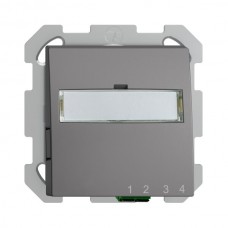 UP-Anschlussdose FTTH EDIZIOdue FH 1×LC APC Duplex FM dunkelgrau UP-Anschlussdose FTTH EDIZIOdue FH 1×LC APC Duplex FM dunkelgrau