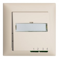 UP-Anschlussdose FTTH EDIZIOdue FH 2×LC APC Duplex FMI crema UP-Anschlussdose FTTH EDIZIOdue FH 2×LC APC Duplex FMI crema