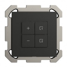 UP-Dimmer Uni-LED 1K/4T Szene WLAN EDIZIOdue Wiser schwarz FM