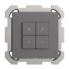 UP-Dimmer Uni-LED 2K/4T EDIZIOdue Wiser dunkelgrau FM
