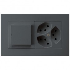 UP-Kombi I-I 3/1L+3xT13 anthrazit kallysto.pro 10A 94x154mm horizontal UP-Kombi I-I 3/1L+3xT13 anthrazit kallysto.pro 10A 94x154mm horizontal