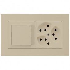 UP-Kombi I-I 3/1L+3xT13 beige kallysto.pro 10A 94x154mm horizontal UP-Kombi I-I 3/1L+3xT13 beige kallysto.pro 10A 94x154mm horizontal