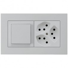 UP-Kombi I-I 3/1L+3xT13 hellgrau kallysto.pro 10A 94x154mm horizontal UP-Kombi I-I 3/1L+3xT13 hellgrau kallysto.pro 10A 94x154mm horizontal