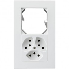 UP-Kombi I-I leer+3xT13 weiss kallysto.pro 10A 154x94mm