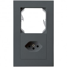 UP-Kombi I-I leer+T13 anthrazit kallysto.pro 10A 154x94mm