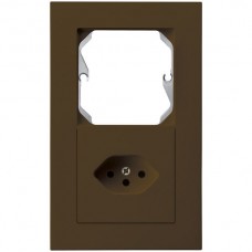 UP-Kombi I-I leer+T13 braun kallysto.pro 10A 154x94mm