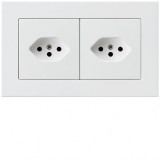 UP-Kombination Hager kallysto.pro Gr.I-I horizontal 2×Typ 13 weiss