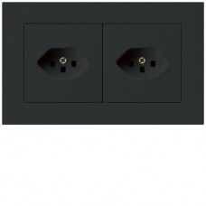 UP-Kombination Hager kallysto.pro Gr.I-I horizontal 2×Typ 23 schwarz