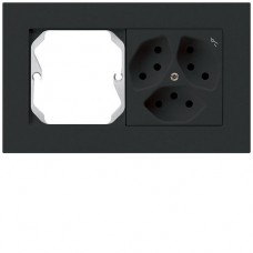UP-Kombination Hager kallysto.pro Gr.I-I, horizontal, leer + 3×Typ 13S schwarz UP-Kombination Hager kallysto.pro Gr.I-I, horizontal, leer + 3×Typ 13S schwarz