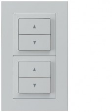 UP-Kombination Hager kallysto.pro Gr.I-I, vertikal, 2×Storenschalter lichtgrau UP-Kombination Hager kallysto.pro Gr.I-I, vertikal, 2×Storenschalter lichtgrau